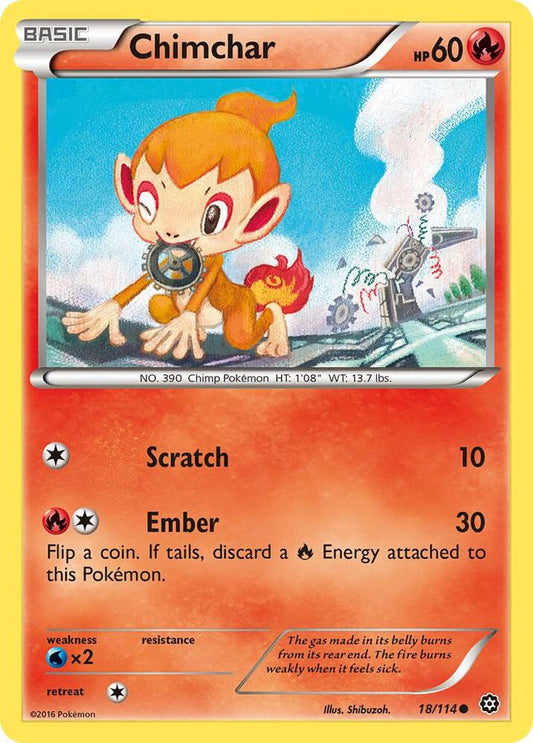 Pokemon Chimchar 18/114 Steam Siege