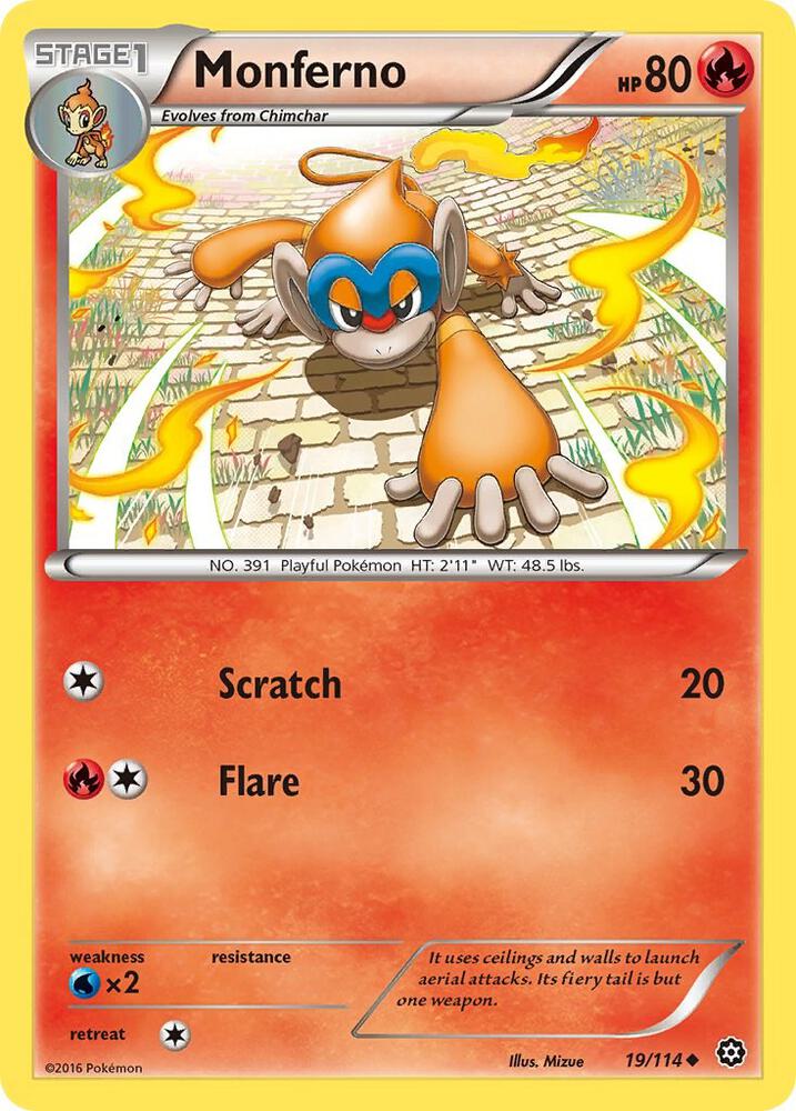 Pokemon Monferno 19/114 Steam Siege