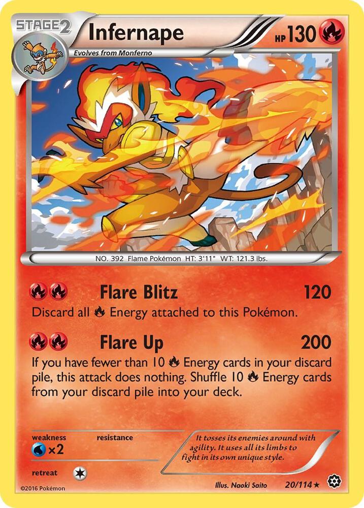 Pokemon Infernape 20/114 Steam Siege
