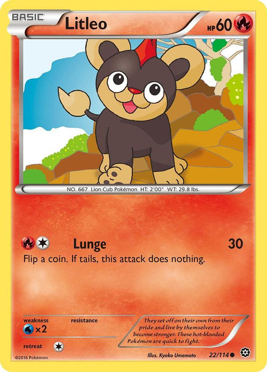 Pokemon Litleo 22/114 Steam Siege