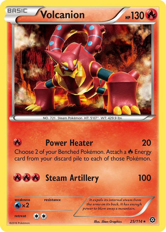 Pokemon Volcanion 25/114 Steam Siege