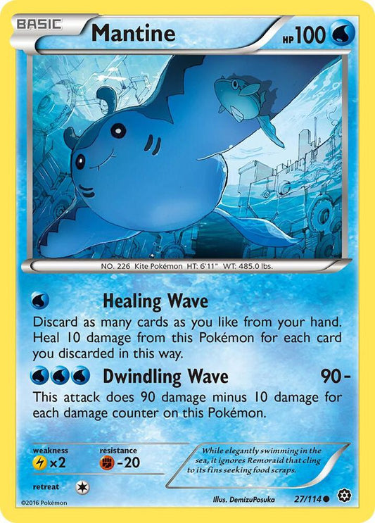 Pokemon Mantine 27/114 Steam Siege