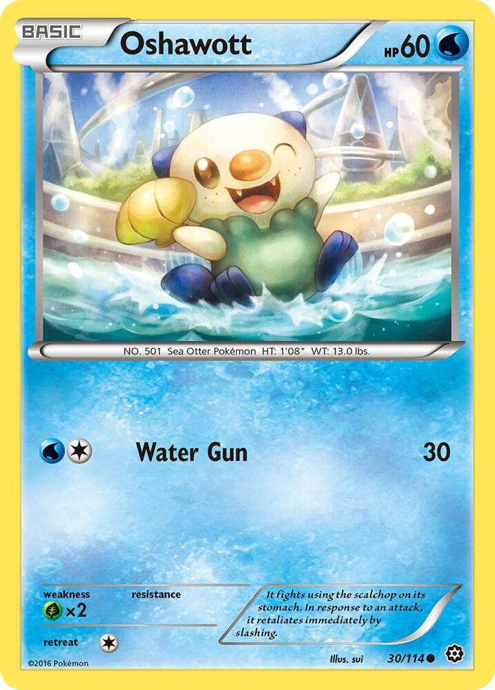 Pokemon Oshawott 30/114 Steam Siege