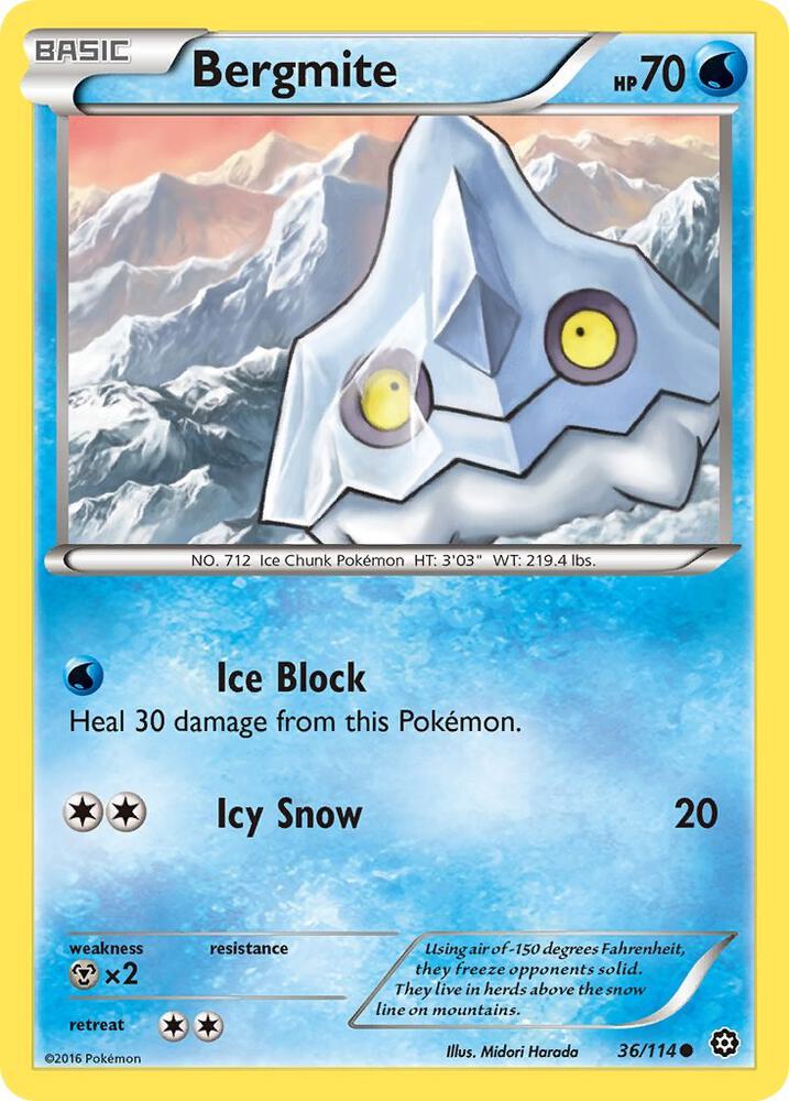 Pokemon Bergmite 36/114 Steam Siege