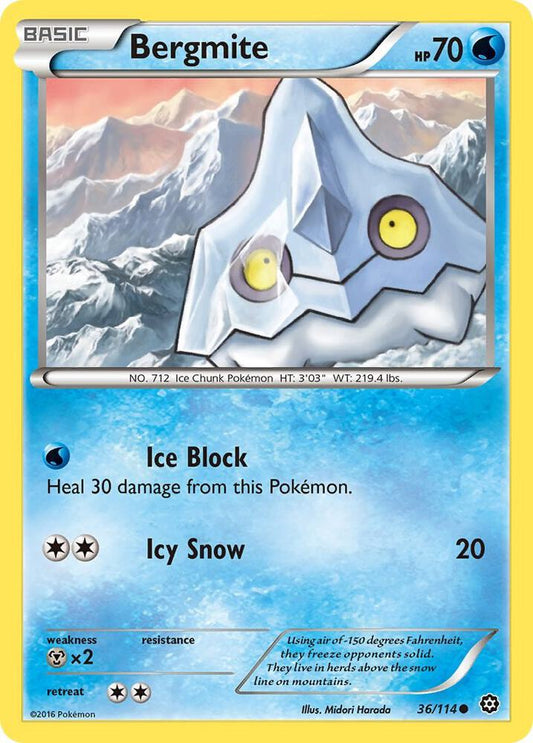 Pokemon Bergmite 36/114 Steam Siege