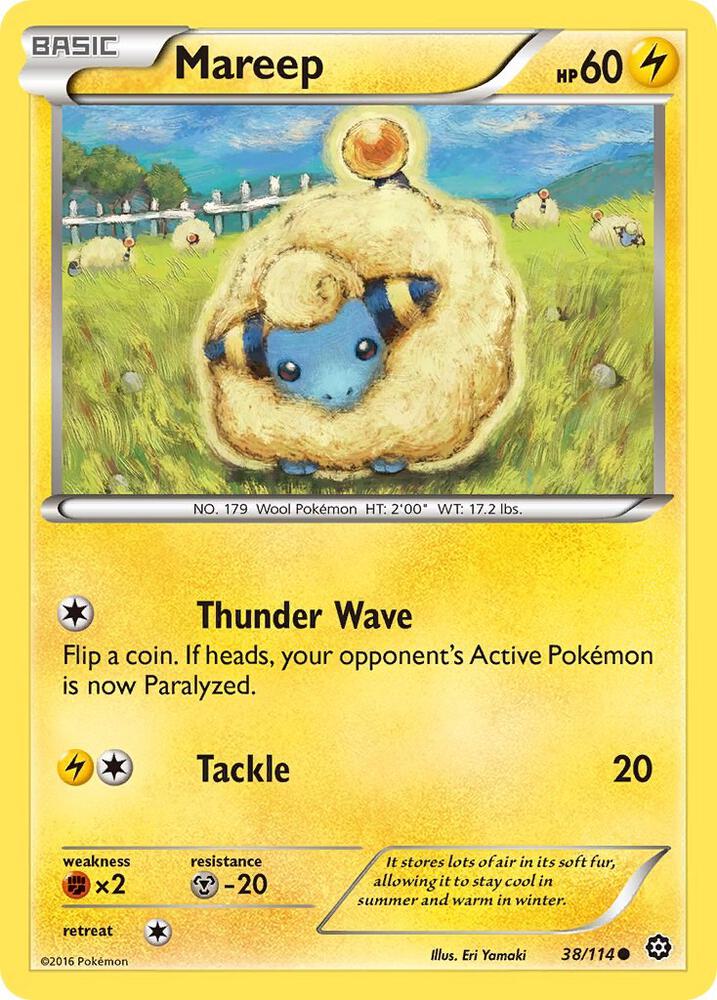 Pokemon Mareep 38/114 Steam Siege