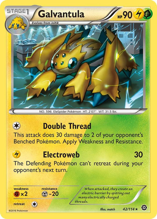 Pokemon Galvantula 42/114 Steam Siege