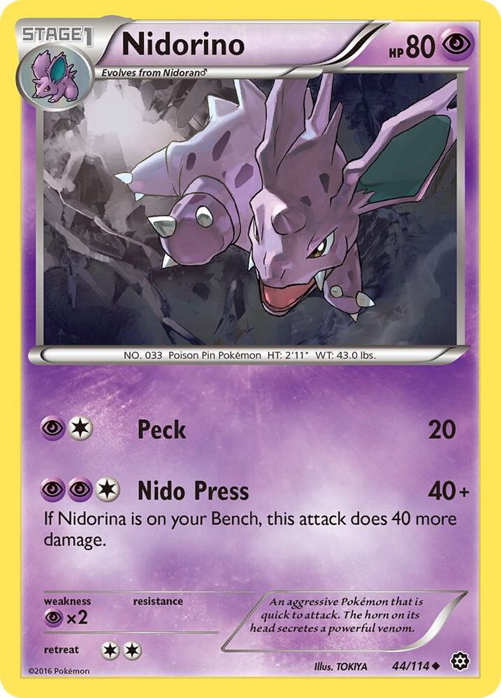 Pokemon Nidorino 44/114 Steam Siege