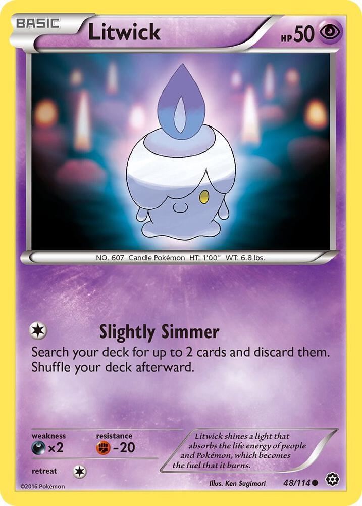 Pokemon Litwick 48/114 Steam Siege