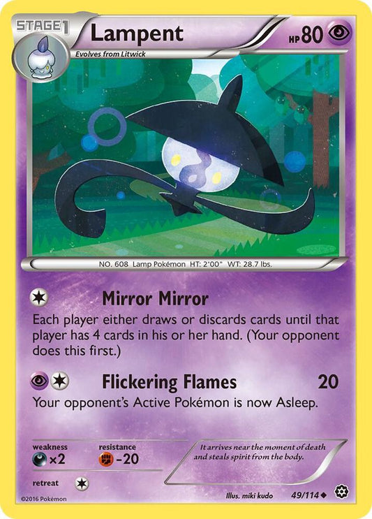 Pokemon Lampent 49/114 Steam Siege