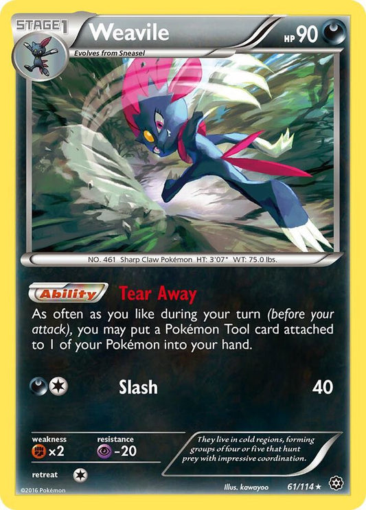 Pokemon Weavile 61/114 Steam Siege