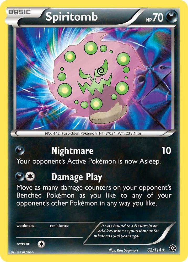 Pokemon Spiritomb 62/114 Steam Siege