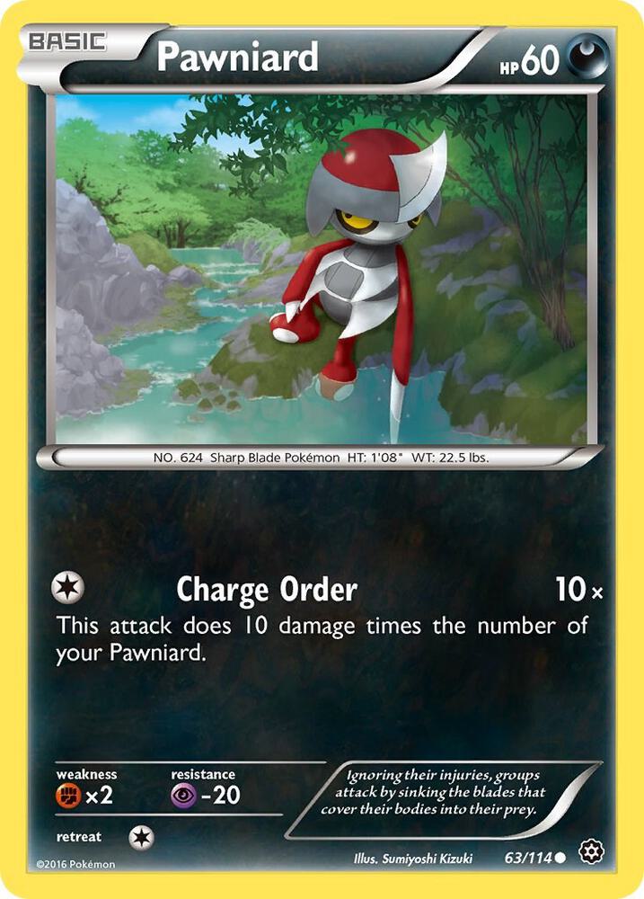 Pokemon Pawniard 63/114 Steam Siege