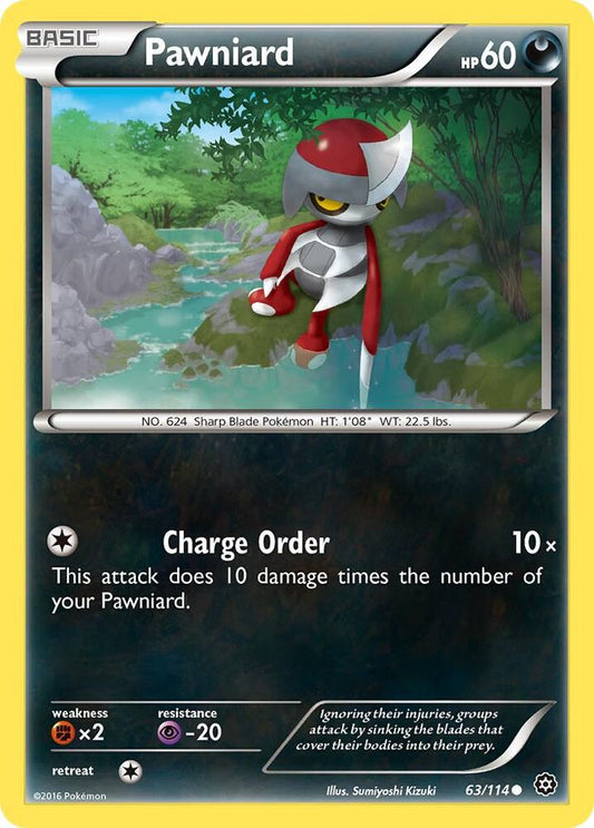 Pokemon Pawniard 63/114 Steam Siege