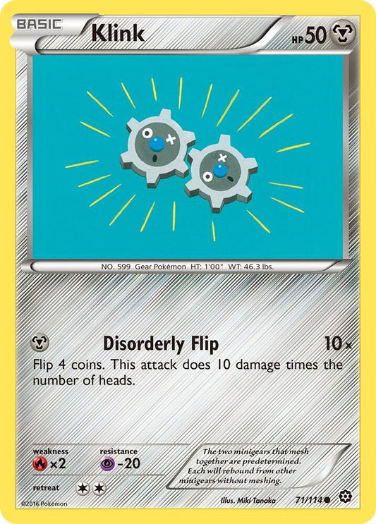 Pokemon Klink 71/114 Steam Siege