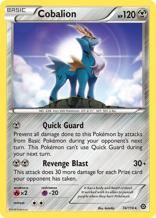 Pokemon Cobalion 74/114 Steam Siege