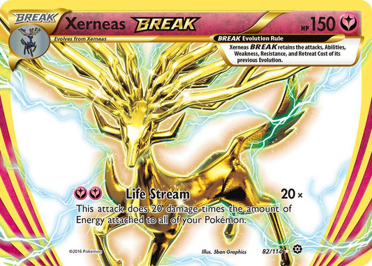 Pokemon Xerneas BREAK 82/114 Steam Siege