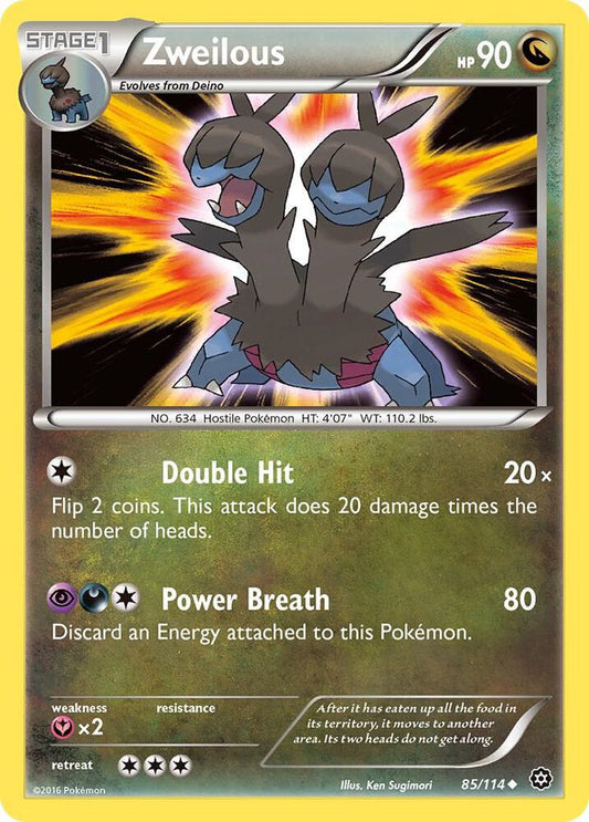 Pokemon Zweilous 85/114 Steam Siege