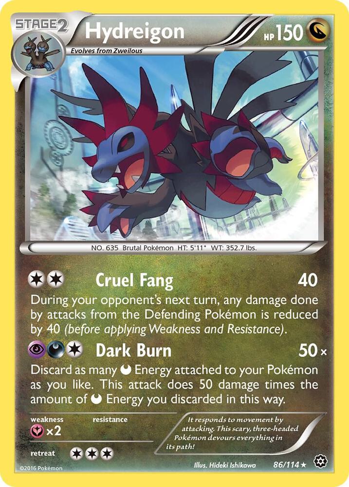 Pokemon Hydreigon 86/114 Steam Siege