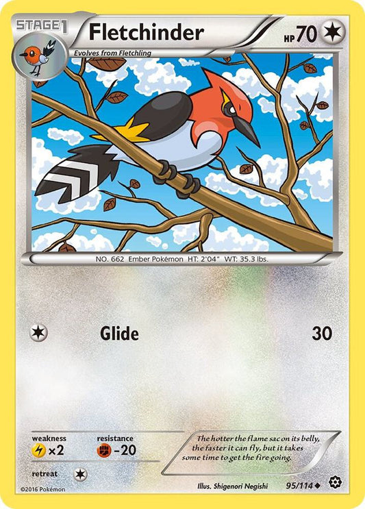 Pokemon Fletchinder 95/114 Steam Siege