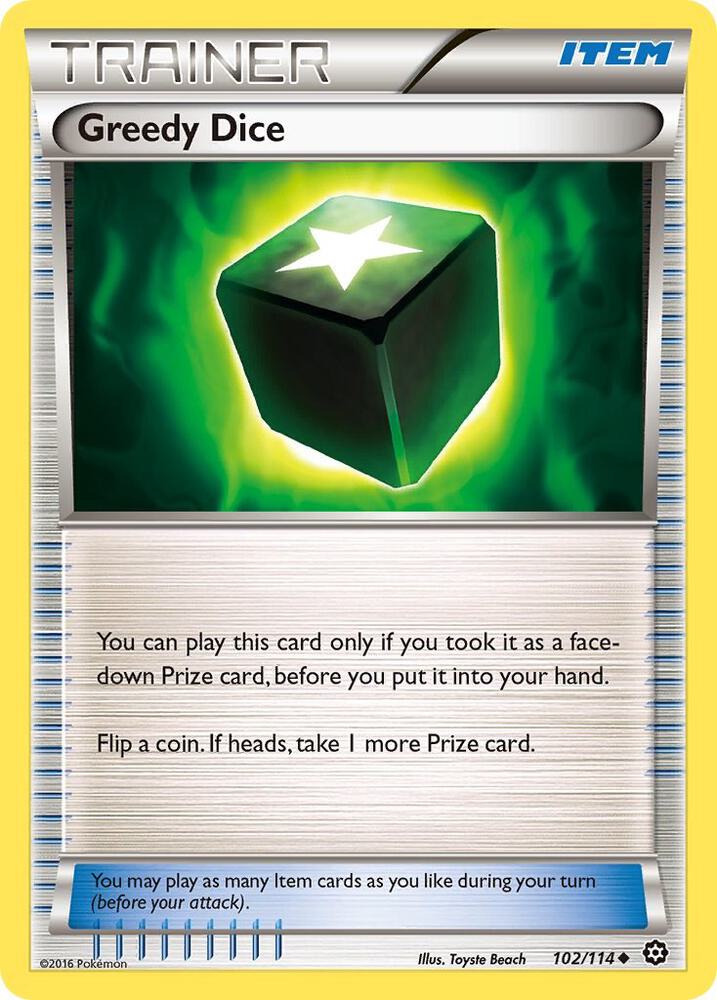 Pokemon Greedy Dice 102/114 Steam Siege