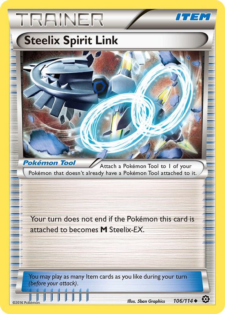 Pokemon Steelix Spirit Link 106/114 Steam Siege