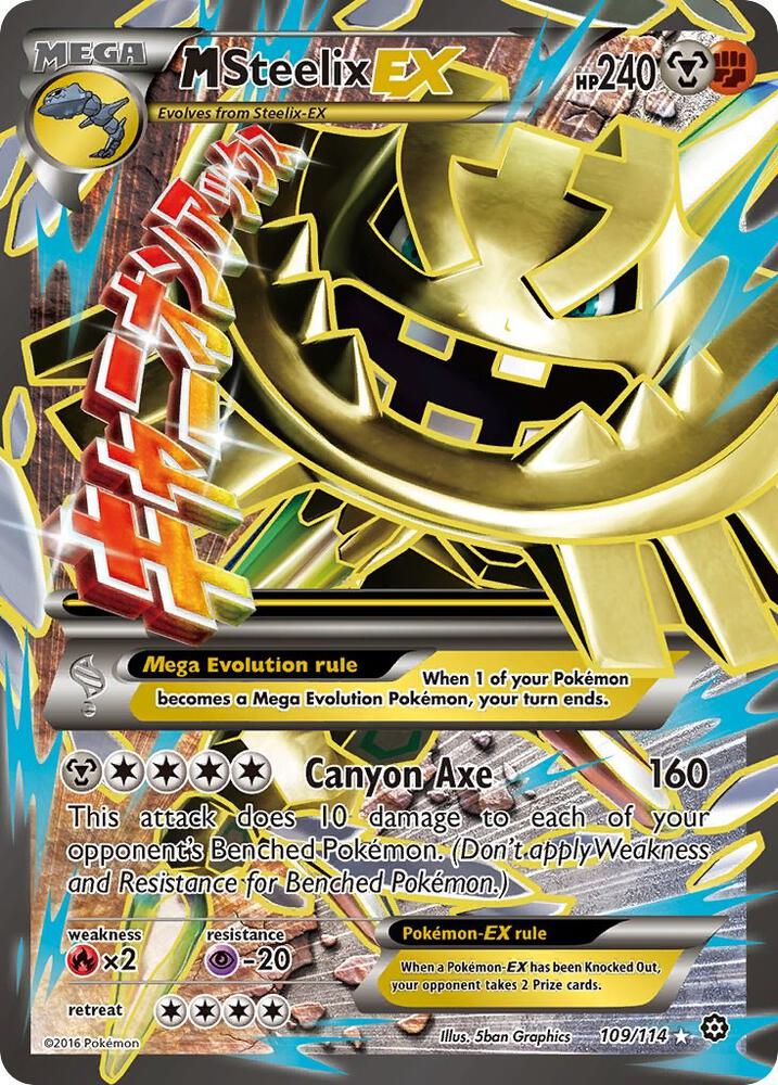 Pokemon M Steelix EX 109/114 Steam Siege
