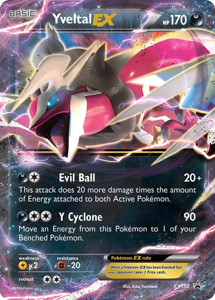 Pokemon Yveltal EX XY150 XY Black Star Promos
