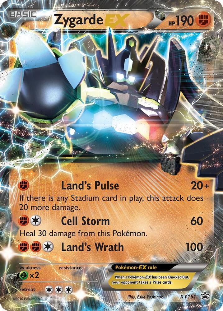 Pokemon Zygarde EX XY151 XY Black Star Promos