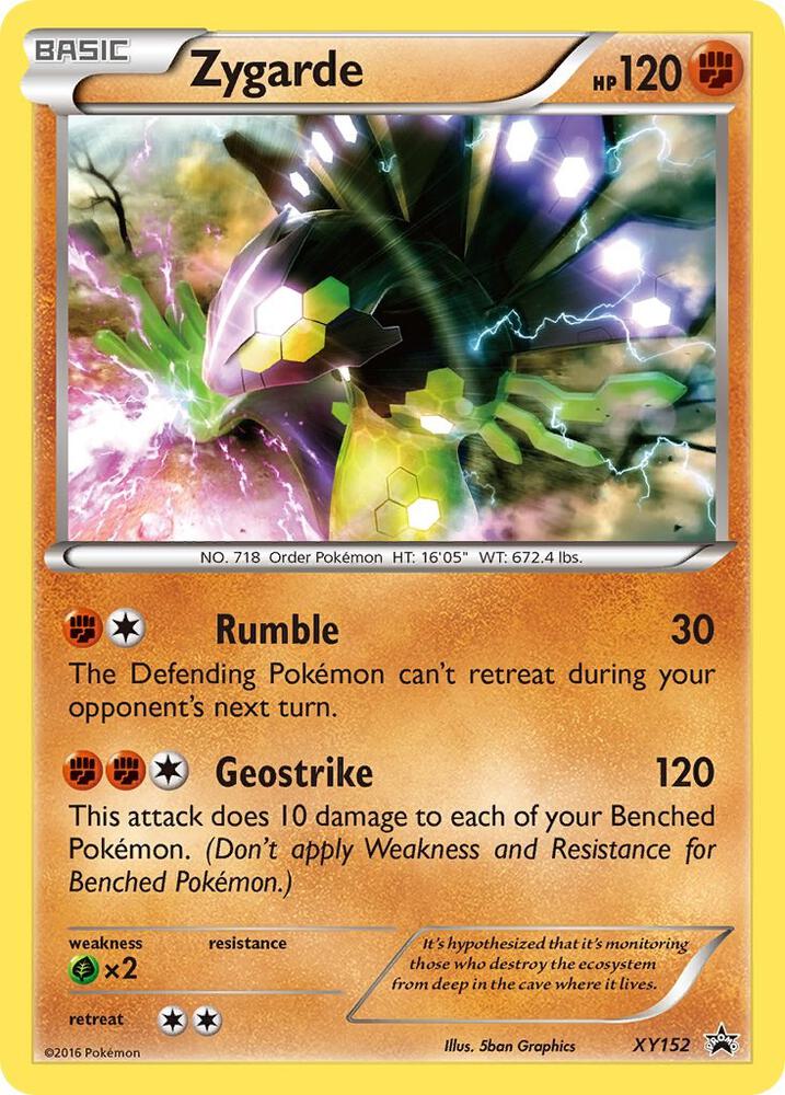 Pokemon Zygarde XY152 XY Black Star Promos