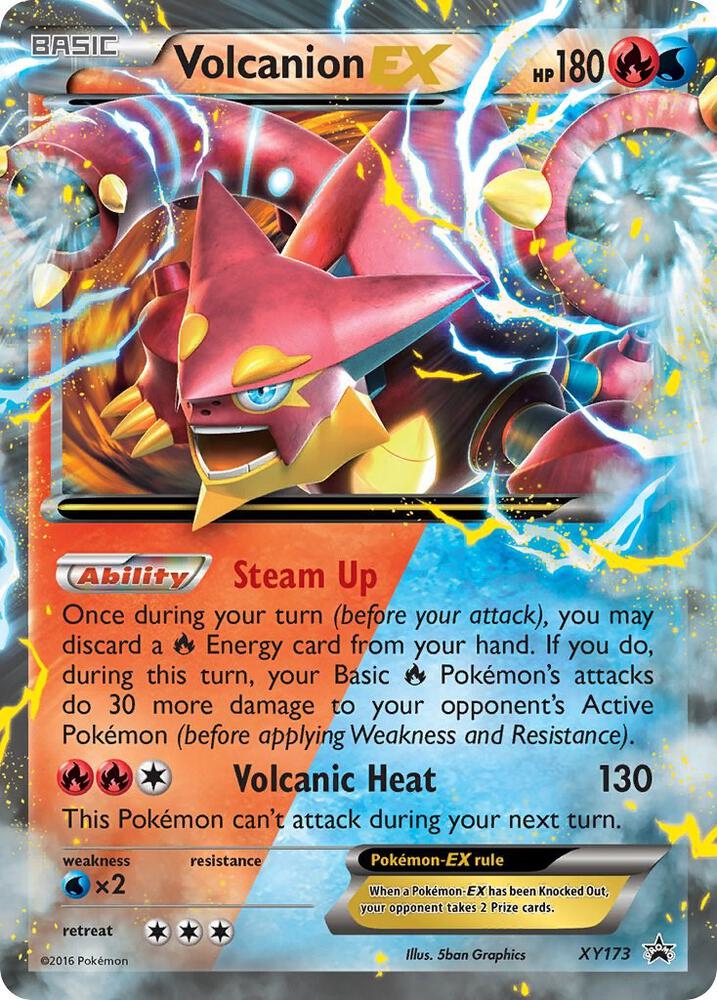 Pokemon Volcanion EX XY173 XY Black Star Promos