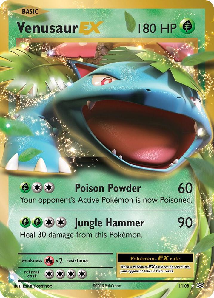 Pokemon Venusaur EX 1/108 Evolutions