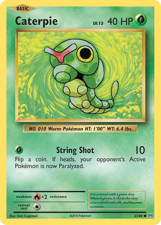 Pokemon Caterpie 3/108 Evolutions