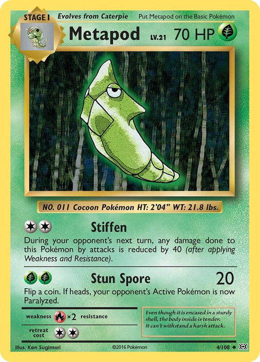 Pokemon Metapod 4/108 Evolutions