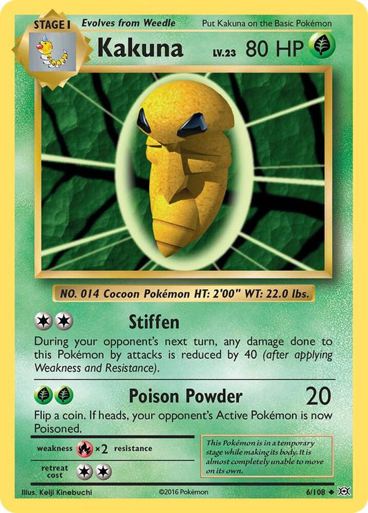 Pokemon Kakuna 6/108 Evolutions
