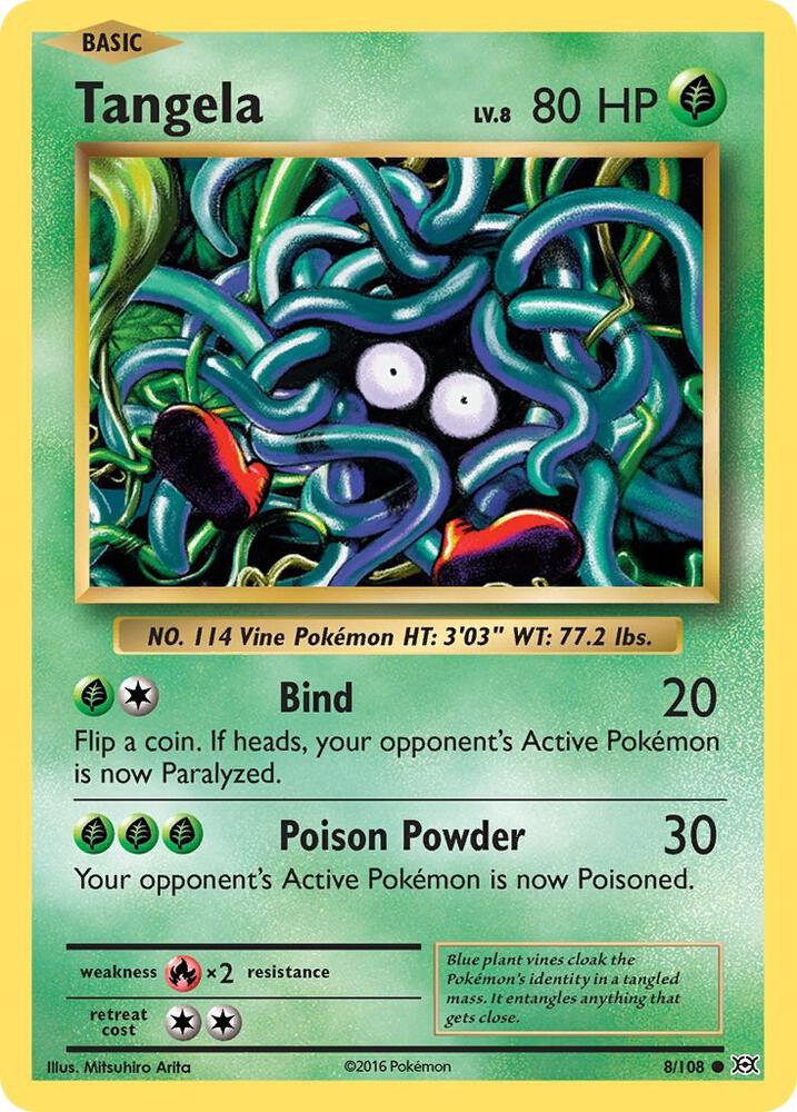 Pokemon Tangela 8/108 Evolutions