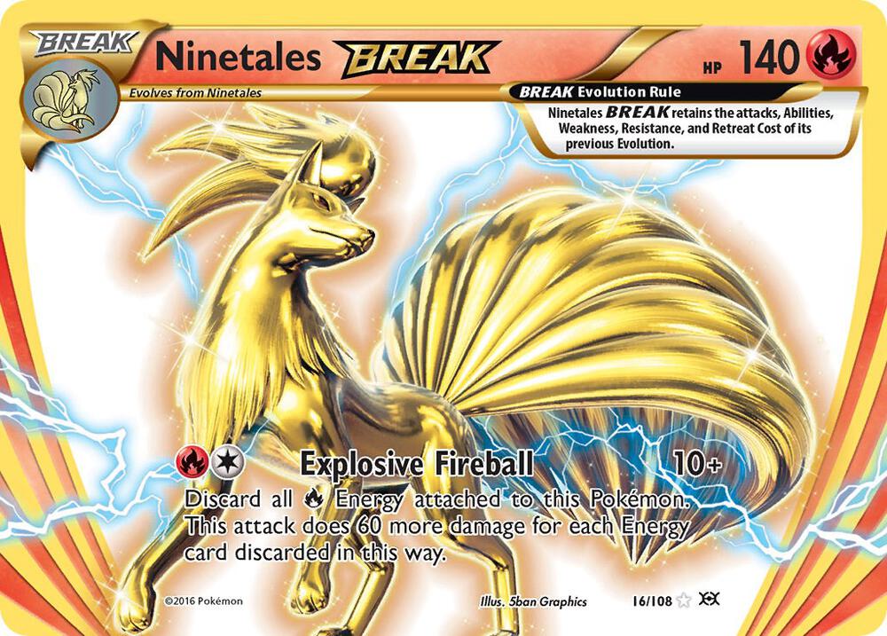 Pokemon Ninetales BREAK 16/108 Evolutions