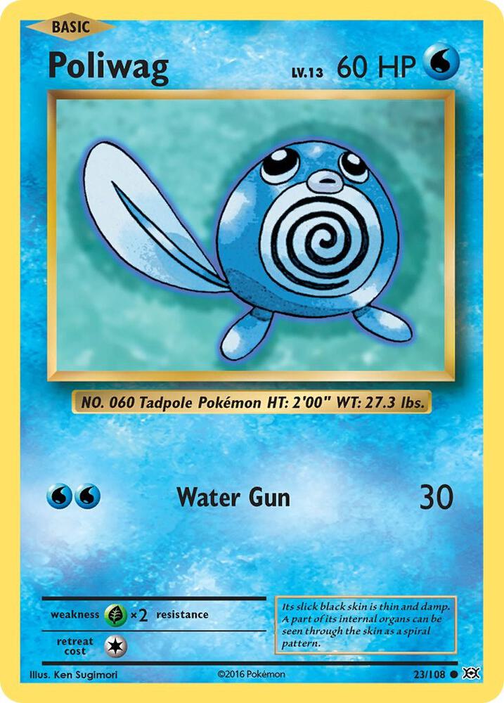 Pokemon Poliwag 23/108 Evolutions