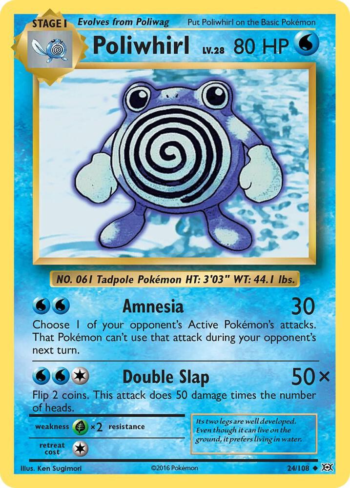 Pokemon Poliwhirl 24/108 Evolutions