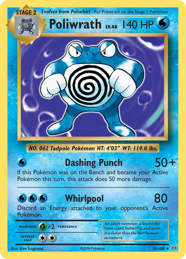 Pokemon Poliwrath 25/108 Evolutions