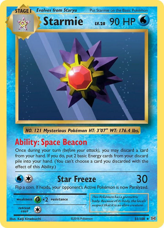 Pokemon Starmie 31/108 Evolutions