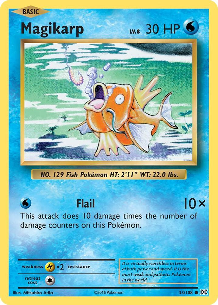 Pokemon Magikarp 33/108 Evolutions