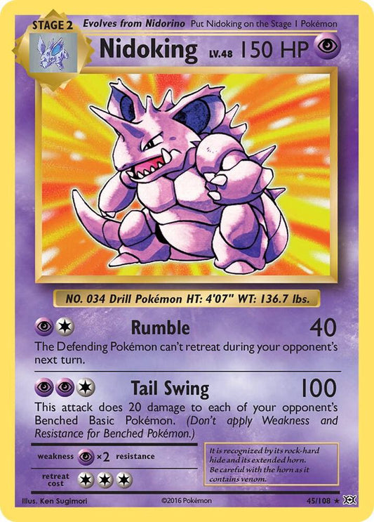 Pokemon Nidoking 45/108 Evolutions