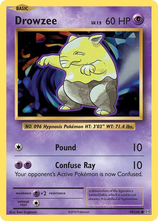 Pokemon Drowzee 49/108 Evolutions
