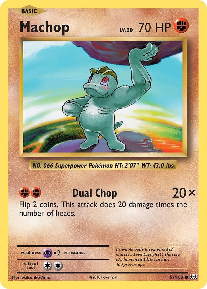 Pokemon Machop 57/108 Evolutions
