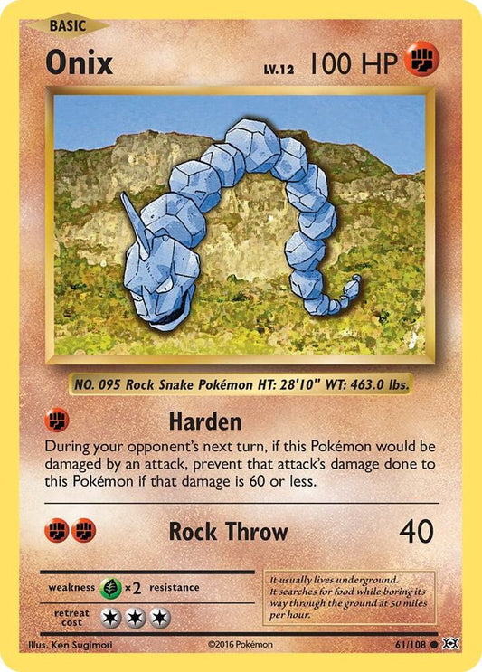 Pokemon Onix 61/108 Evolutions
