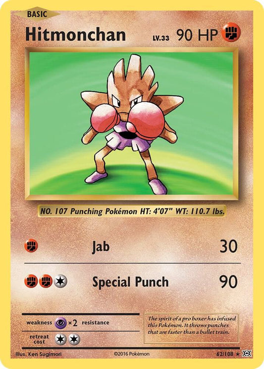 Pokemon Hitmonchan 62/108 Evolutions