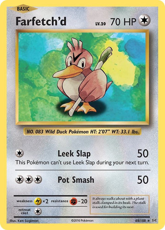 Pokemon Farfetch'd 68/108 Evolutions