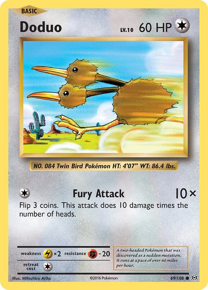 Pokemon Doduo 69/108 Evolutions