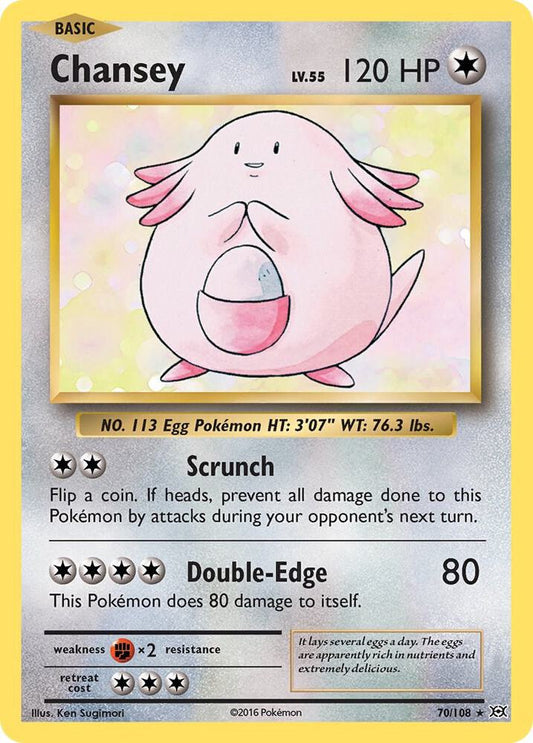 Pokemon Chansey 70/108 Evolutions